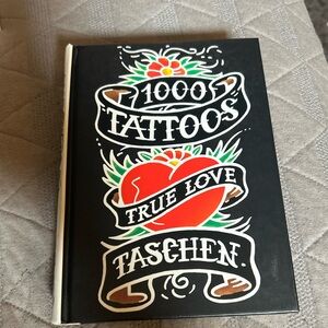 Taschen Black Hardcover 1000 Tattoos Traditional Tats Design Art Book